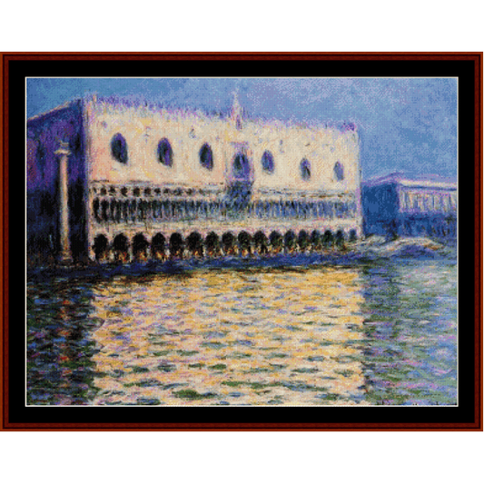 The Palazzo Ducale - Monet cross stitch pattern