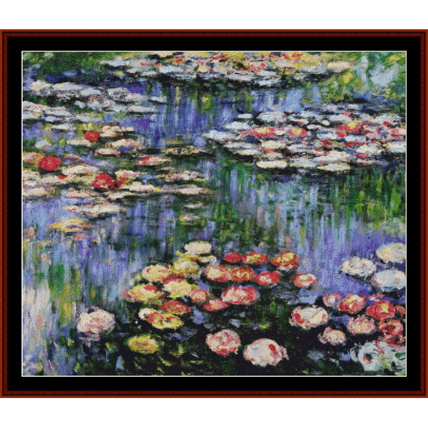 Waterlilies IV - Monet cross stitch pattern