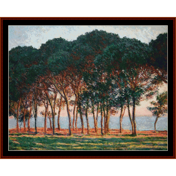 Under the Pine Trees - Monet cross stitch pattern