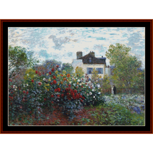 Corner of the Garden - Monet cross stitch pattern