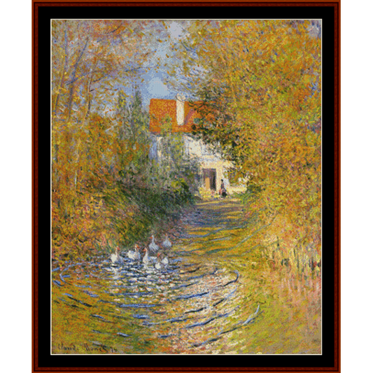 The Duck Pond II - Monet cross stitch pattern