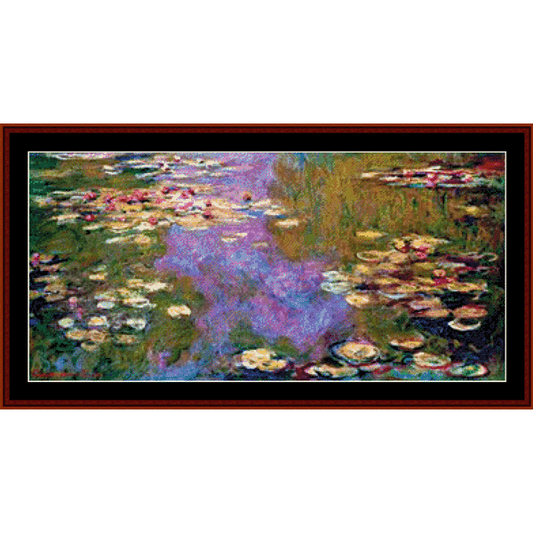 Waterlilies, 1919 - Monet cross stitch pattern
