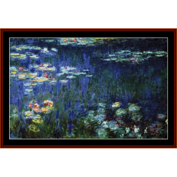 Water Lilies I - Monet cross stitch pattern