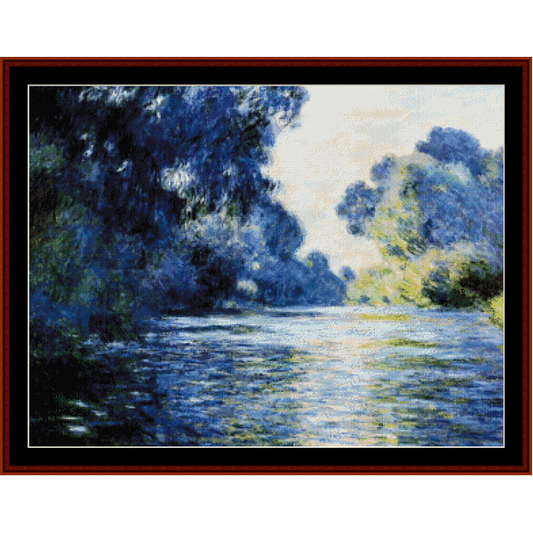 Seine at Giverny - Monet cross stitch pattern