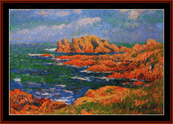 The Rocks - Henri Moret pdf cross stitch pattern