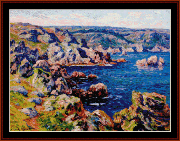 Castle Roch - Henry Moret pdf cross stitch pattern