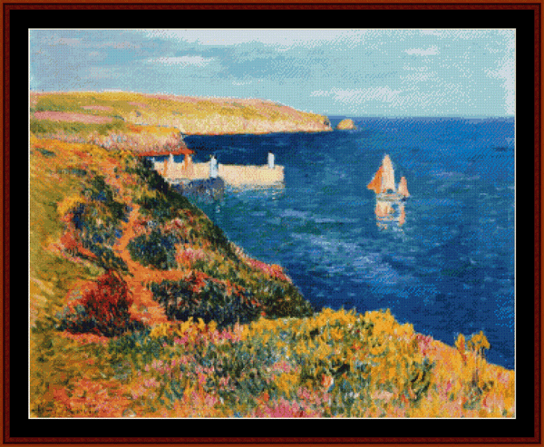 Port Eudy, Ile de Groix - Henry Moret pdf cross stitch pattern