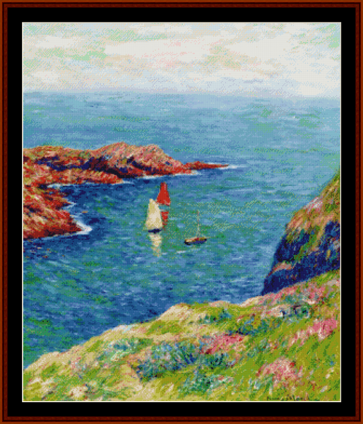 Ile d’Quessant - Henry Moret pdf cross stitch pattern