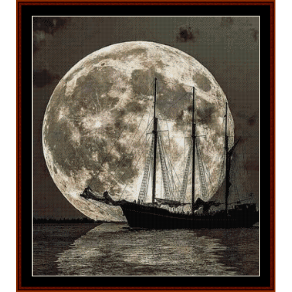 Moonlit Voyage cross stitch pattern