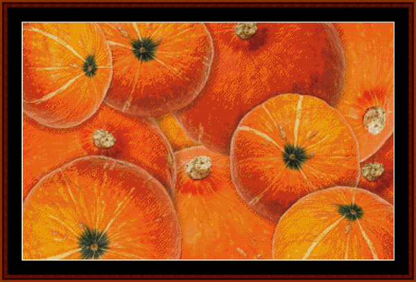 Pumpkin Patch - Nature pdf cross stitch pattern