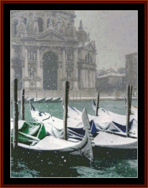 Venice, Snow pdf cross stitch pattern