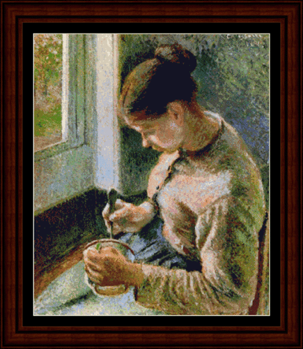 Blvd. Montmarte, Afternoon Sunlight - Camille Pissarro cross stitch pattern