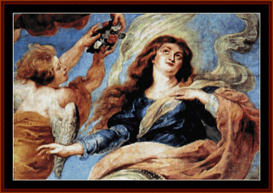 Assumption of the Virgin - Peter Paul Rubens cross stitch pattern