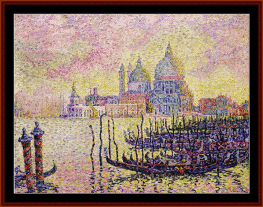 Grand Canal, Venice - Paul Signac cross stitch pattern