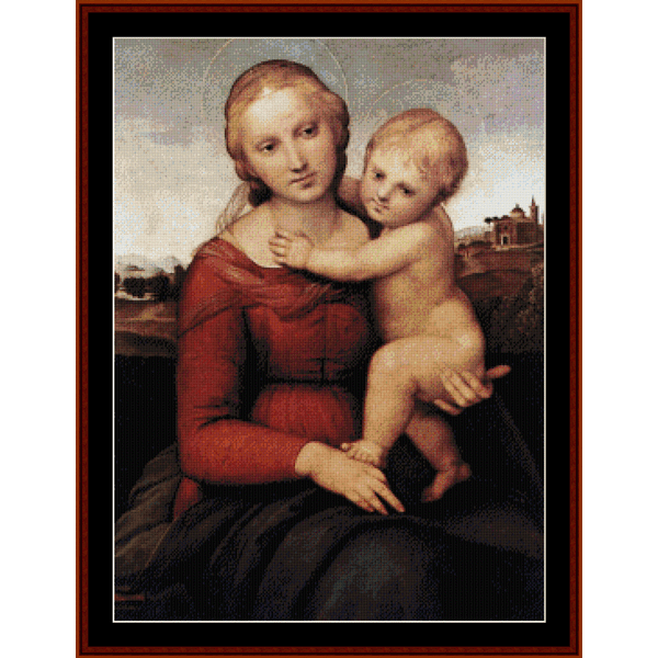 Madonna and Child - Raphael cross stitch pattern