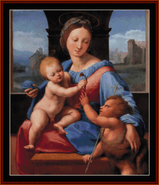 Garvagh Madonna - Raphael pdf cross stitch pattern