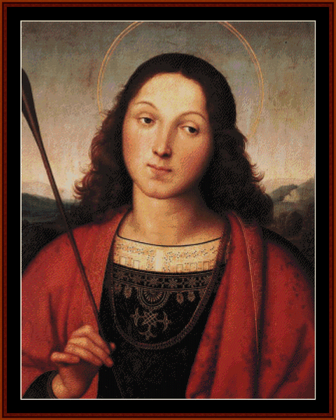 St. Sebastian - Raphael cross stitch pattern