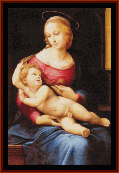 Bridgewater Madonna - Raphael pdf cross stitch pattern