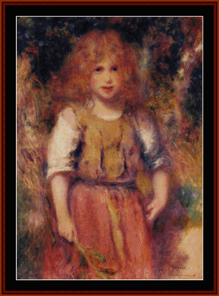 Gypsy Girl - Renoir cross stitch pattern