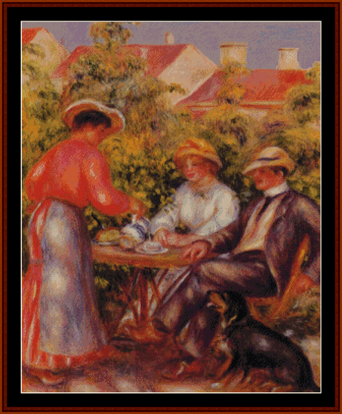 The Cup of Tea, 1907 - Renoir cross stitch pattern