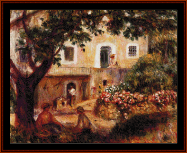 The Farm, 1914 - Renoir cross stitch pattern