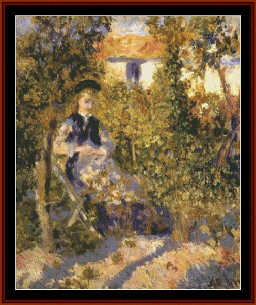 Nini in the Garden - Renoir cross stitch pattern
