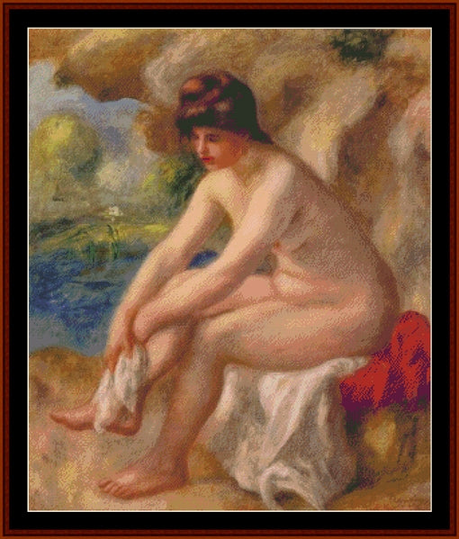 Leaving the Bath - Renoir cross stitch pattern