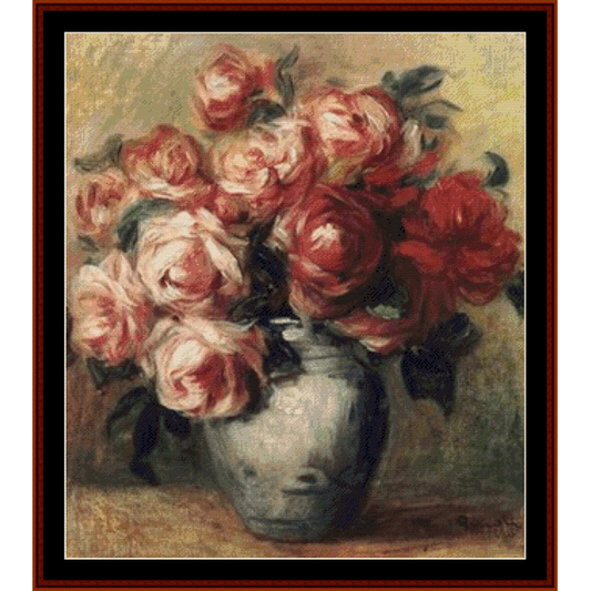 Nature Morte Aux Roses - Renoir cross stitch pattern