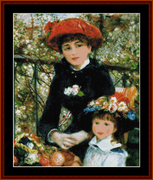 On the Terrace (Small) - Renoir cross stitch pattern