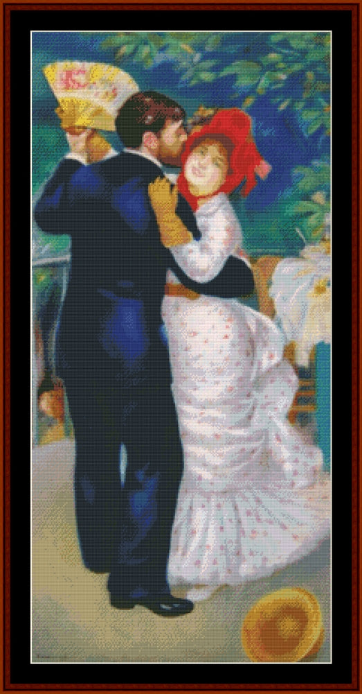 Dance in the Country - Renoir cross stitch pattern