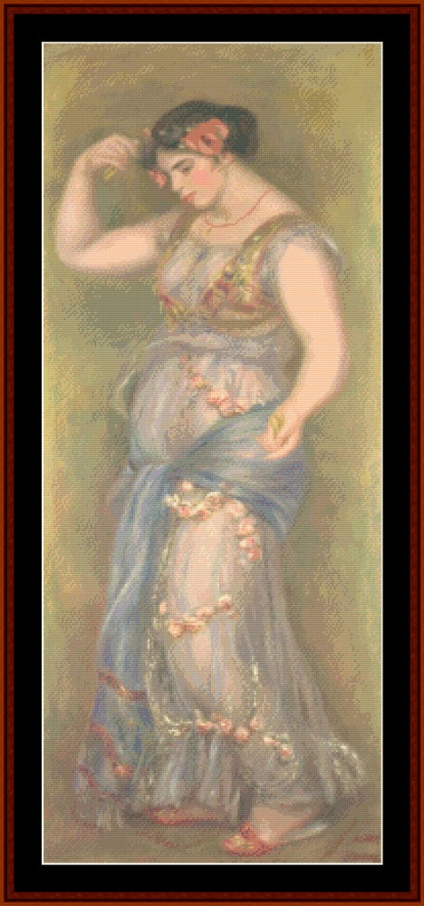 Dancer with Castanettes - Renoir cross stitch pattern