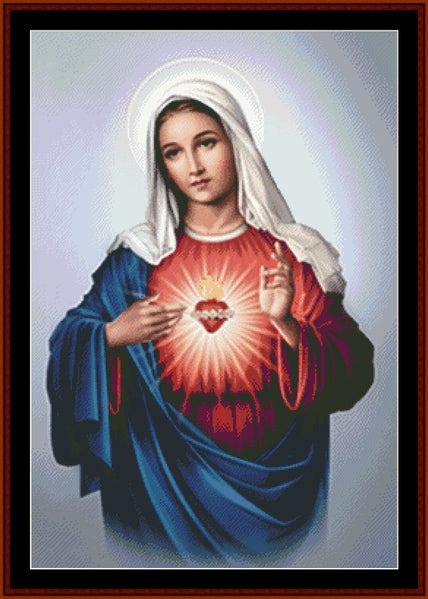 Immaculate Heart of Mary II cross stitch pattern
