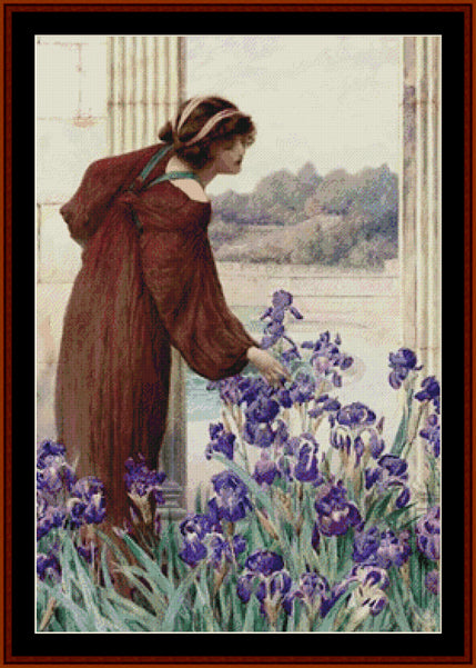 Allegory of Spring - Henry Ryland cross stitch pattern