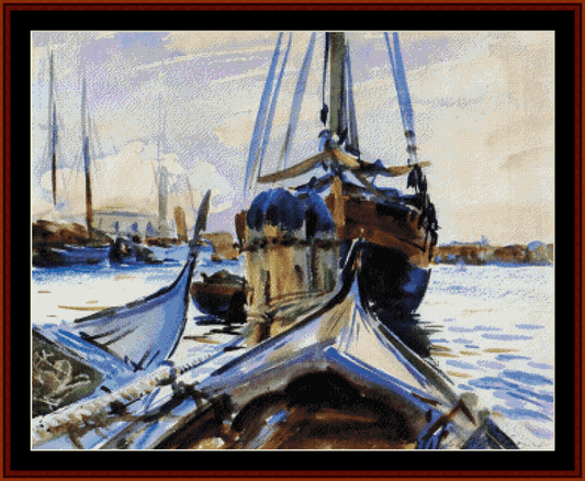 Venice - J.S. Sargent cross stitch pattern