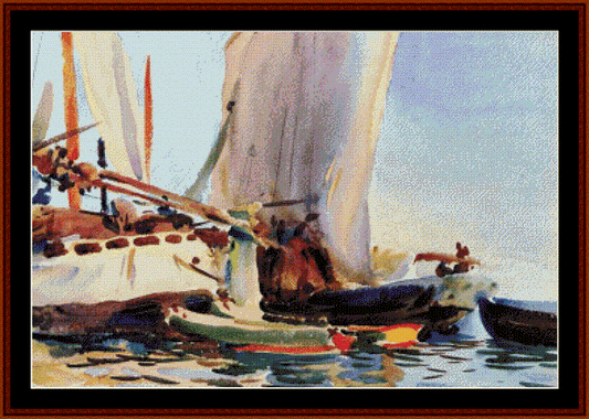 Guideca - J.S. Sargent cross stitch pattern