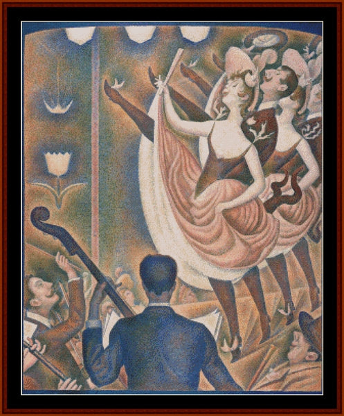 Chahut - Georges Seurat pdf cross stitch pattern