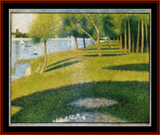 La Grande Jatte - Georges Seurat cross stitch pattern