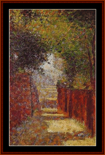 Rue St. Vincent - Georges Seurat cross stitch pattern