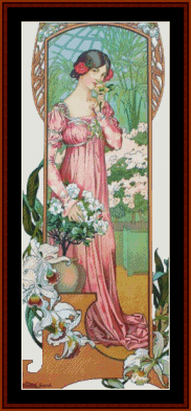 Greenhouse Flowers – Elisabeth Sonrel cross stitch pattern