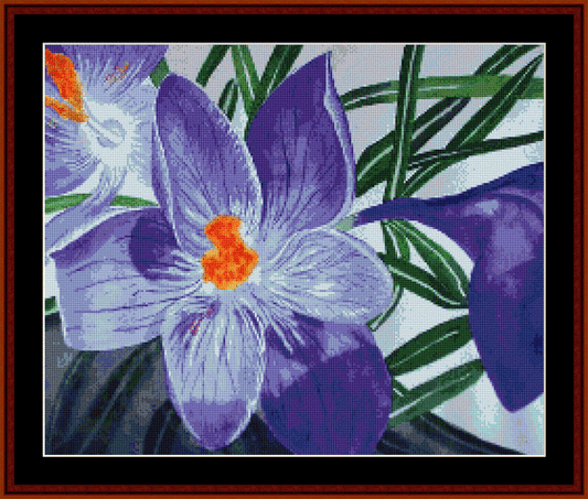 Crocus pdf ross stitch pattern