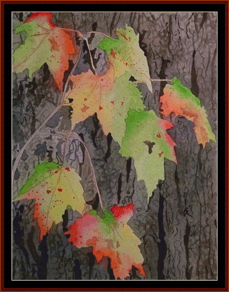 Fall Colors pdf ross stitch pattern