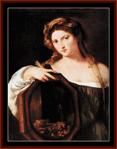 Vanity - Titian cross stitch pattern