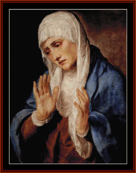 Sorrows - Titian cross stitch pattern