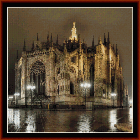 Cathedral at Milan cross stitch pattern