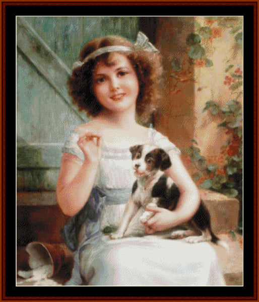 Waiting for the Vet - Emile Vernon pdf cross stitch pattern