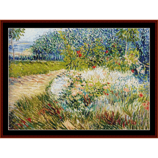 Voyer d'Argenson Park - Van Gogh cross stitch pattern