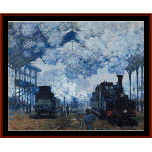 Arrival of a Train - Van Gogh cross stitch pattern