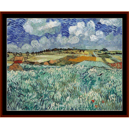 Plain Near Auvers - Van Gogh cross stitch pattern