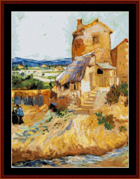 The Old Mill - Van Gogh cross stitch pattern