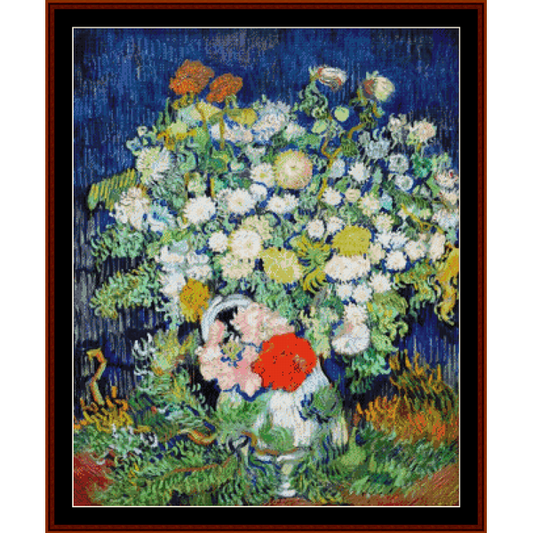 Flowers in a Vase - Van Gogh cross stitch pattern